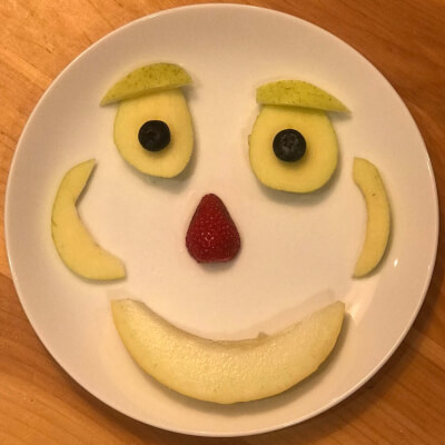 A fruit face
