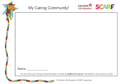 My caring community - activity sheet