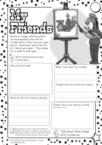 My friends - activity sheet