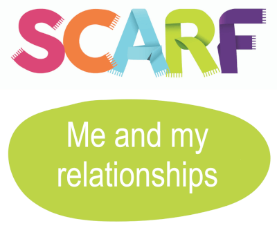 Logo in lime green - SCARF at Home - Me and my relationships