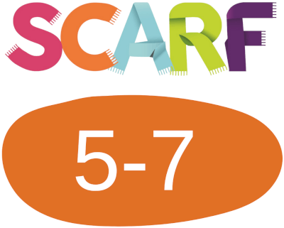 Logo for SCARF at Home for 5-7-year-olds – orange