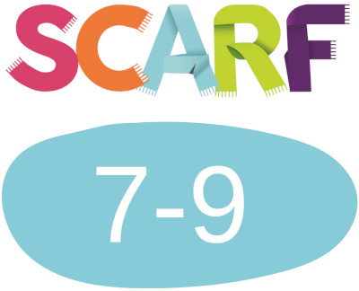 Logo for SCARF at Home for 7-9-year-olds – blue